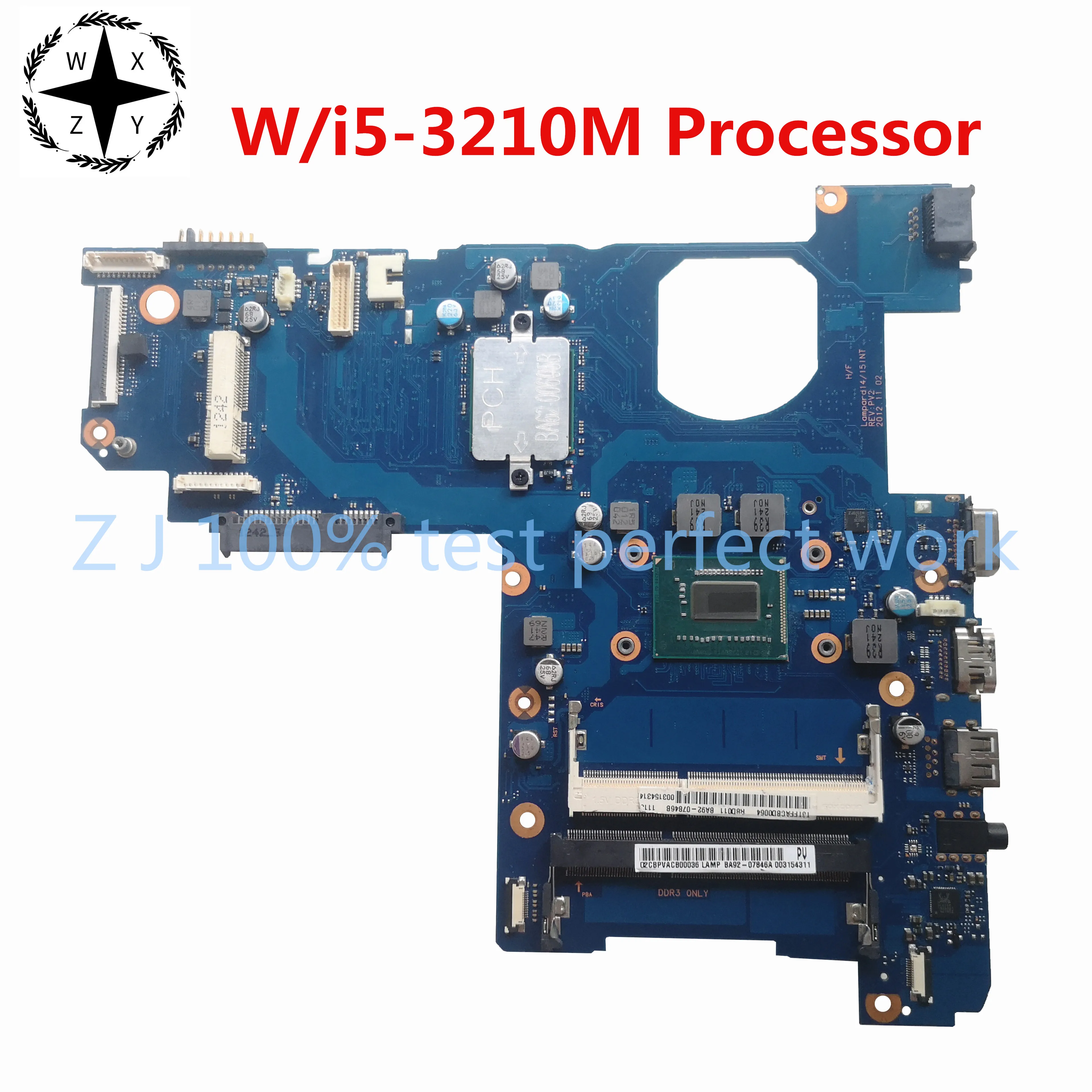 Для Samsung NP300E5E 300E5E 300E4E материнская плата портативного компьютера с SR0N0 i5-3210M BA92-07846A
