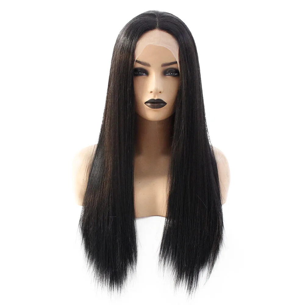 Black Daily Synthetic Lace Front Wig Middle Part Natural Glueless Heat Resistant 1B# Color Straight Wigs for Black Women
Black Daily Synthetic Lace Front Wig Middle Part Natural Glueless Heat Resistant 1B# Color Straight Wigs for Black Women