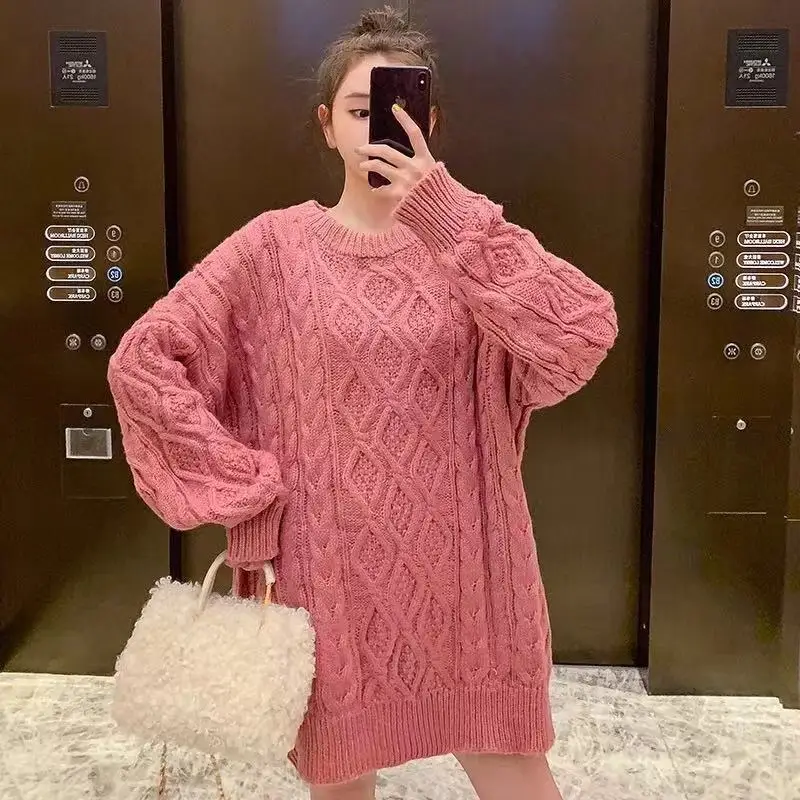 2021 Spring Autumn Women Retro Twisted Pullover Round Neck Long Sleeve Loose Casual Warm Winter Knitting Jumper Sweaters Y246
2021 Spring Autumn Women Retro Twisted Pullover Round Neck Long Sleeve Loose Casual Warm Winter Knitting Jumper Sweaters Y246