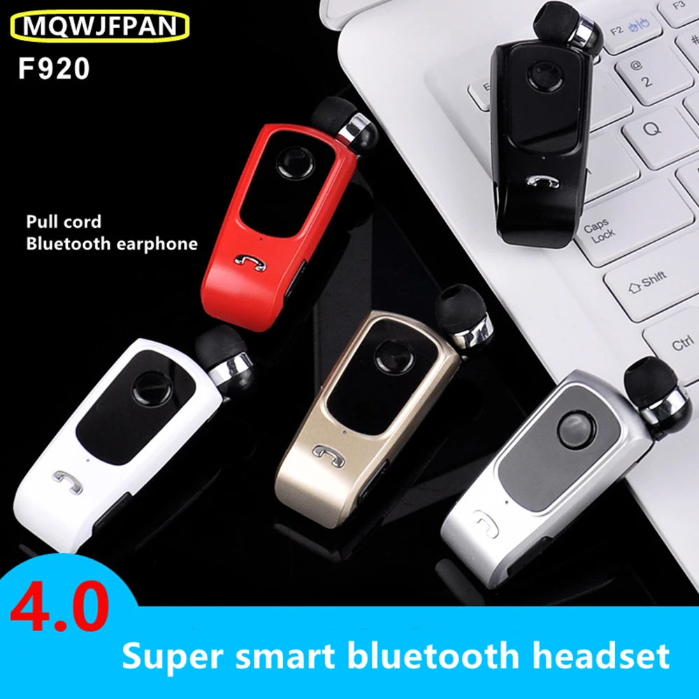 Original F920 Wireless Bluetooth Earphone Retractable Handsfree Headset Stereo Remind Sports Running Wear Clip Headset for Phone
Original F920 Wireless Bluetooth Earphone Retractable Handsfree Headset Stereo Remind Sports Running Wear Clip Headset for Phone