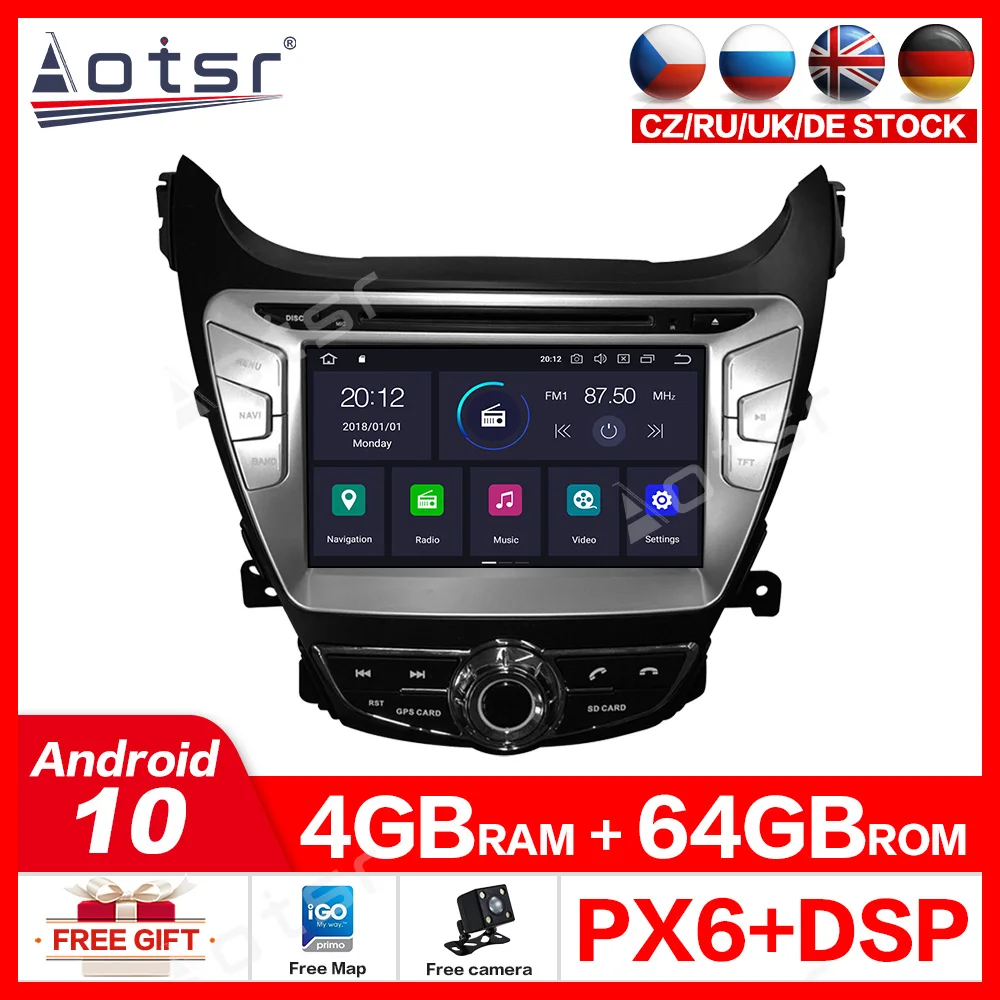Автомобильный DVD-плеер Aotsr, Android 10,0, 4 Гб + 64 ГБ, GPS-навигация, Автомагнитола для Hyundai ELANTRA 2011-2013, Автомобильная Мультимедийная система
Автомобильный DVD-плеер Aotsr, Android 10,0, 4 Гб + 64 ГБ, GPS-навигация, Автомагнитола для Hyundai ELANTRA 2011-2013, Автомобильная Мультимедийная система
