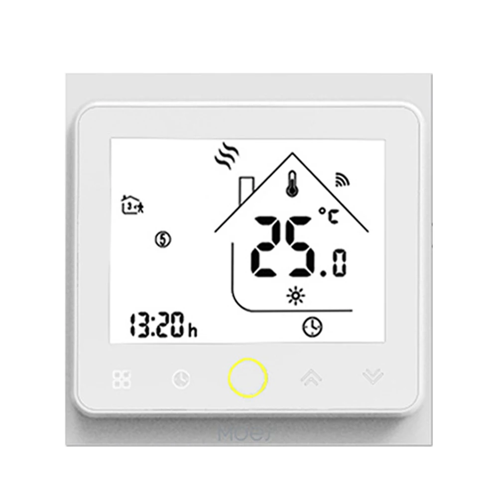 Intelligent Thermostat Programmable Temperature Controller ZigBee APP Remote Control Compatible with Google Home Voice Control
Intelligent Thermostat Programmable Temperature Controller ZigBee APP Remote Control Compatible with Google Home Voice Control