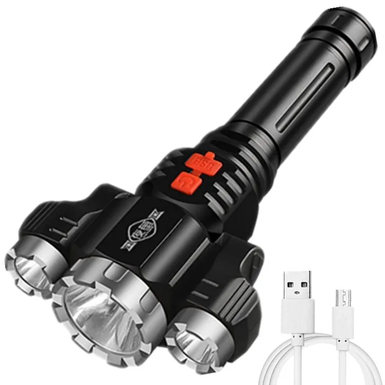 Мощный суперъяркий светодиодный фонарик лм, перезаряжаемый от USB фонарик с 3 светодиодными лампами, тактический светодиодный фонарик для но...
Мощный суперъяркий светодиодный фонарик лм, перезаряжаемый от USB фонарик с 3 светодиодными лампами, тактический светодиодный фонарик для но...
