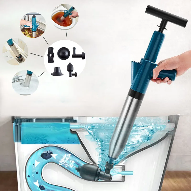 Drain Opener High Pressure Pump Cleaner Dredge Toilet Plunger Air Drain Blaster Sink Pipe Clogged Remover Bathroom Pipe Bathtub
Drain Opener High Pressure Pump Cleaner Dredge Toilet Plunger Air Drain Blaster Sink Pipe Clogged Remover Bathroom Pipe Bathtub