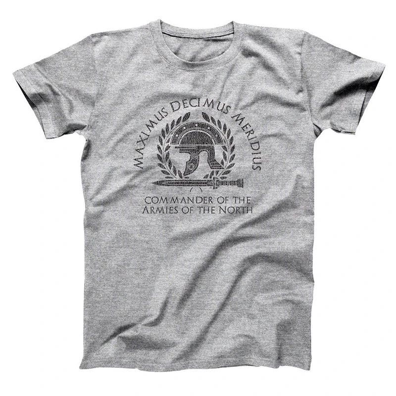MAXIMUS DECIMUS MERIDIUS T-shirts Men/Women Tops Tees Print T shirt Men T-shirt Homme Fashion Tshirts Plus Size XS-3XL 
MAXIMUS DECIMUS MERIDIUS T-shirts Men/Women Tops Tees Print T shirt Men T-shirt Homme Fashion Tshirts Plus Size XS-3XL