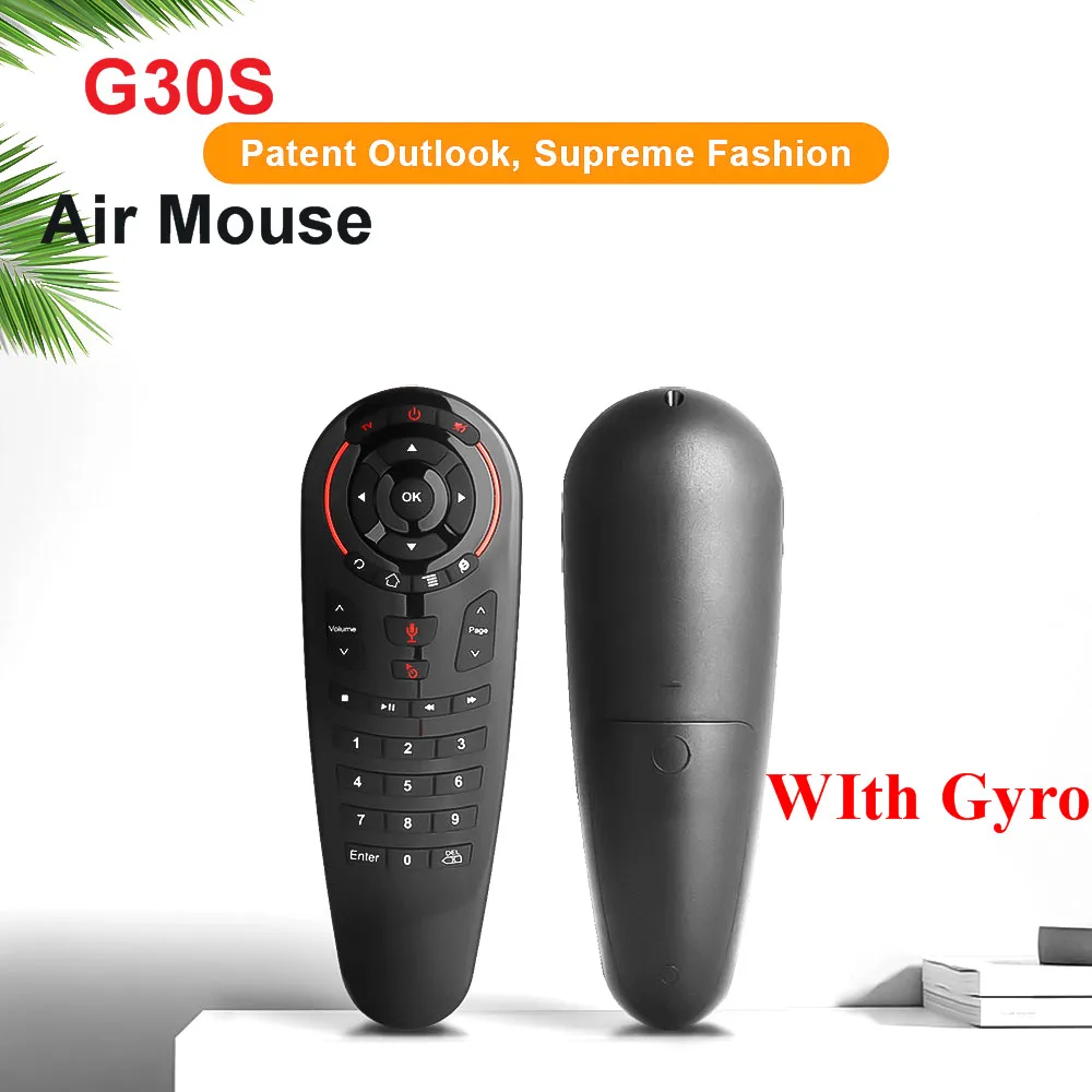 Беспроводная умная мышь G30S G10S Air Mouse 2 4G гироскоп 33 клавиши ИК обучение голосовое