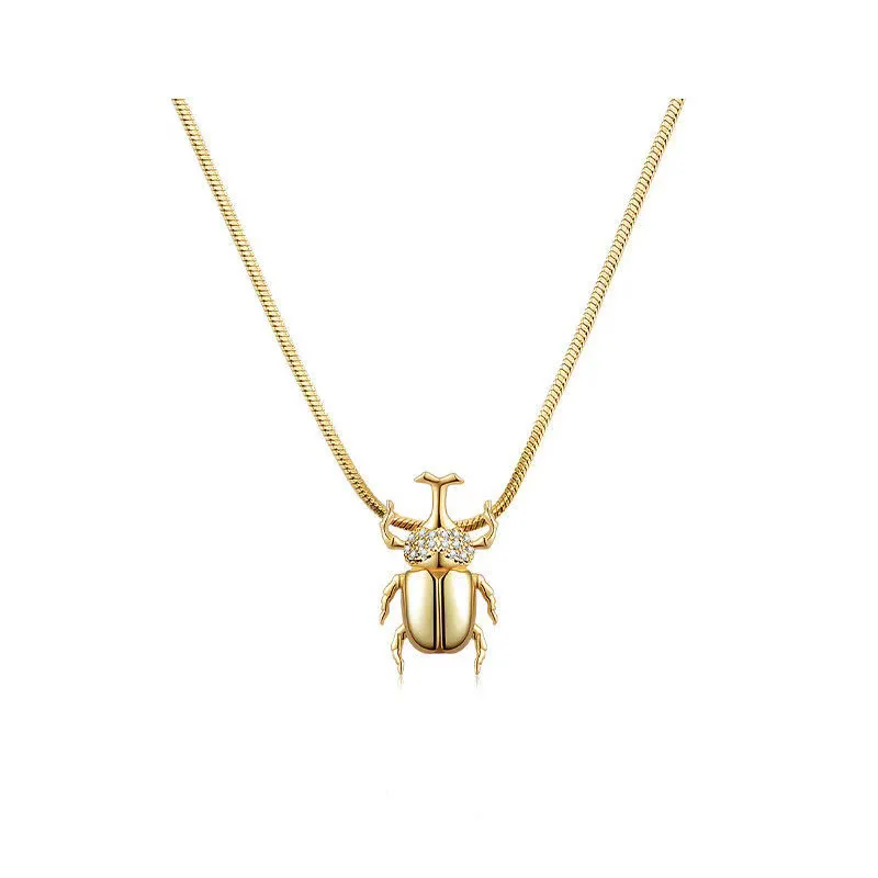 Europe and America 2021 Beetle Necklace Tide Brand Design Pendant Personality Niche Hip Hop Couple Gift Necklace 
Europe and America 2021 Beetle Necklace Tide Brand Design Pendant Personality Niche Hip Hop Couple Gift Necklace