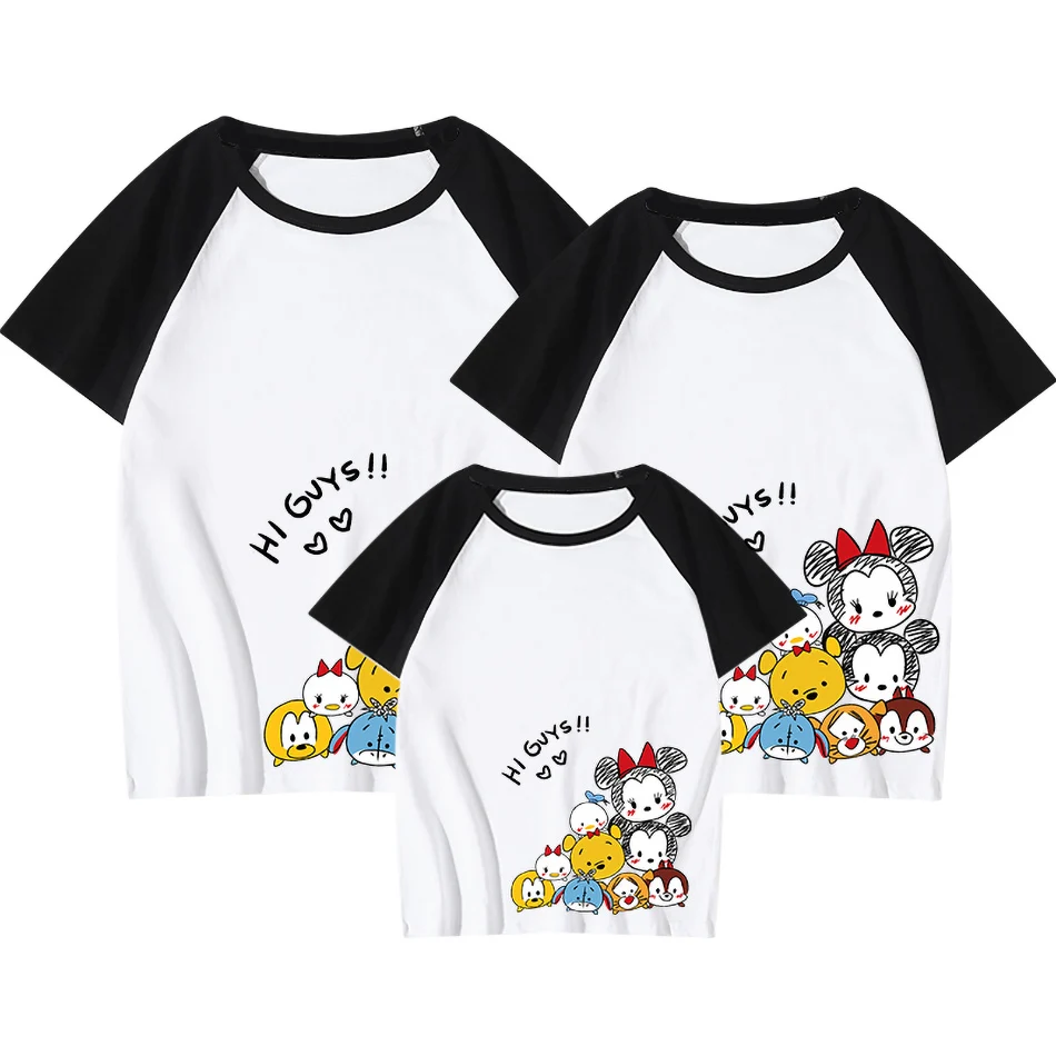 Matching Family Outfits Cartoon Mouse Print T-shirt Tops Summer Father Mother Daughter Son Clothing T-shirt
Matching Family Outfits Cartoon Mouse Print T-shirt Tops Summer Father Mother Daughter Son Clothing T-shirt