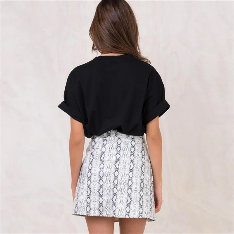Foridol Animal Print cut cara skirt women summer beach high waist zipper vintage chic retro spring mini 2020 | Женская одежда