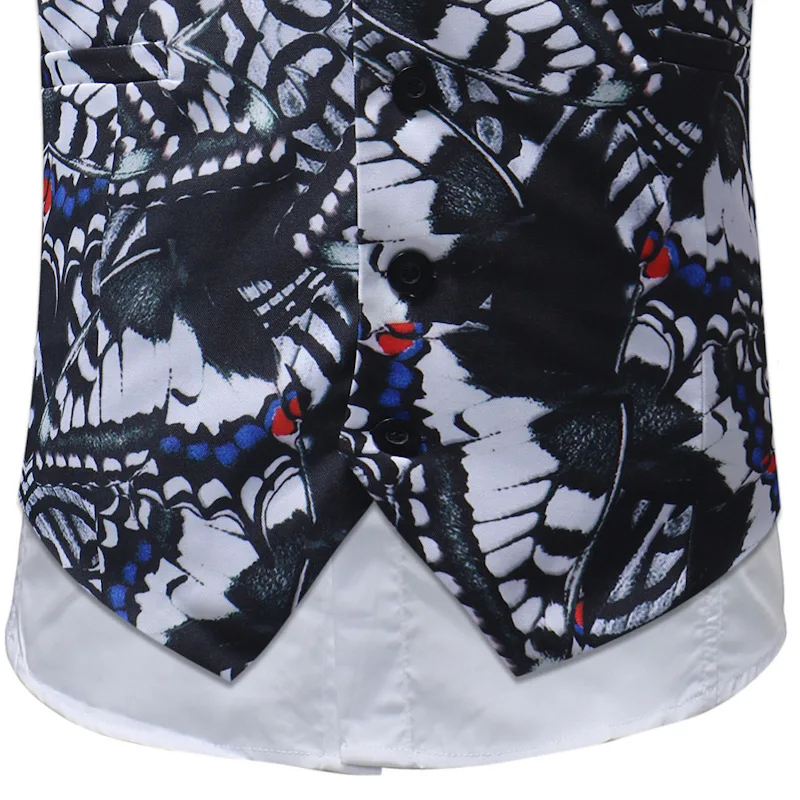 Free Shipping Autumn And Winter 3D Butterfly Print Single-breasted V-neck Men's Vest Suit Vest Wedding Business Vest MJ108
Free Shipping Autumn And Winter 3D Butterfly Print Single-breasted V-neck Men's Vest Suit Vest Wedding Business Vest MJ108