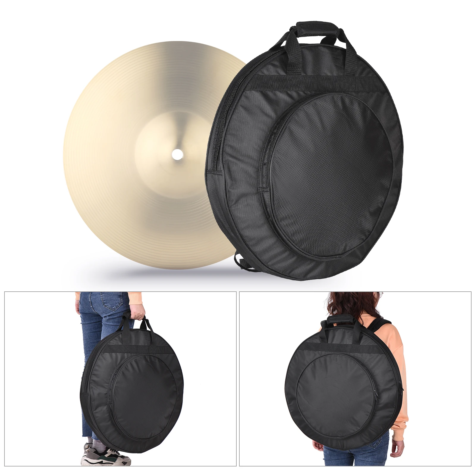 20 Inch Cymbal Bag Thickened Cymbal Drumstick Carrying with 3 Inner Compartments
20 Inch Cymbal Bag Thickened Cymbal Drumstick Carrying with 3 Inner Compartments