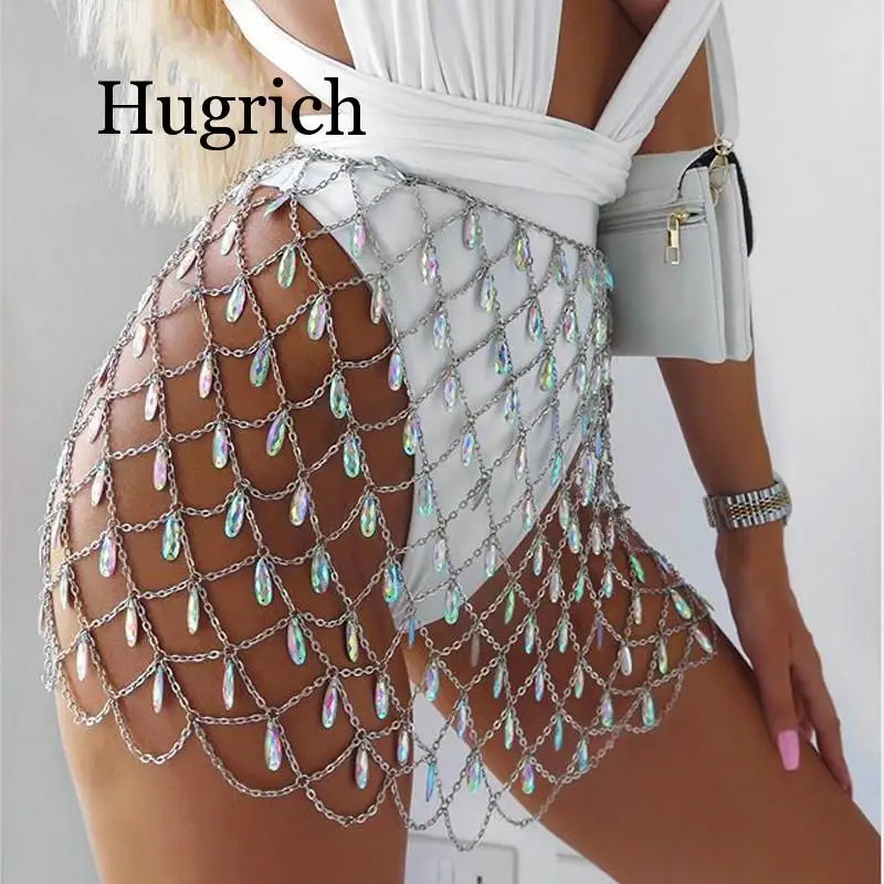 2020 Sexy Bling Metal Chain Crystal Diamonds Skirt Woman Hollow Out Shiny Pendant Nightclub Party Beach Mini Skirt
2020 Sexy Bling Metal Chain Crystal Diamonds Skirt Woman Hollow Out Shiny Pendant Nightclub Party Beach Mini Skirt