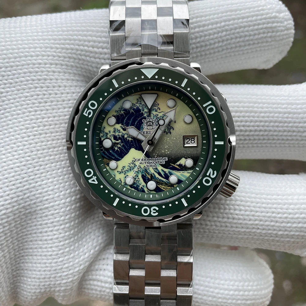 Steeldive Kanagawa Men's Dive Watches 300M Waterproof Full Luminous Surfing Dial Japan NH35 Mechanical Wristwatch Sapphire New
Steeldive Kanagawa Men's Dive Watches 300M Waterproof Full Luminous Surfing Dial Japan NH35 Mechanical Wristwatch Sapphire New