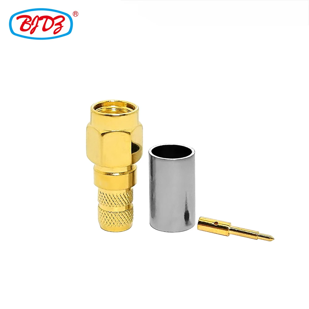 Free Shipping 10 PCS SMA Male/Plug Straight Crimp Golden Plated RF Connector for LMR240 H155 4D-FB RG59 Cable
Free Shipping 10 PCS SMA Male/Plug Straight Crimp Golden Plated RF Connector for LMR240 H155 4D-FB RG59 Cable