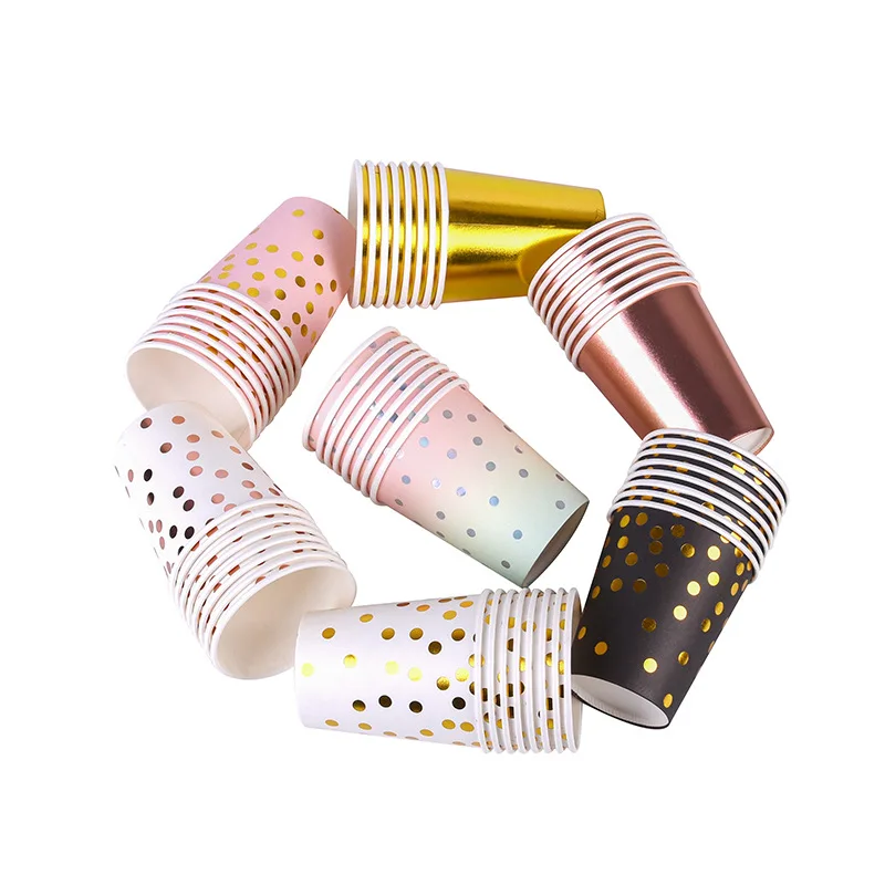 50pcs Net red creative bronzing beverage cup birthday juice cups party favors paper cup 9oz 250ml yogurt cup household water cup
50pcs Net red creative bronzing beverage cup birthday juice cups party favors paper cup 9oz 250ml yogurt cup household water cup