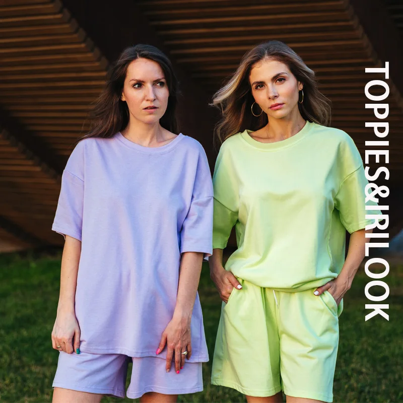 Toppies Summer Tracksuits Womens Two Peices Set Leisure Outfits Cotton Oversized T-shirts High Waist Shorts Candy Color Clothing
Toppies Summer Tracksuits Womens Two Peices Set Leisure Outfits Cotton Oversized T-shirts High Waist Shorts Candy Color Clothing