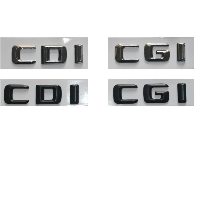 Хромовые/черные пластиковые значки CDI CGI для багажника автомобиля 3D буквы эмблема