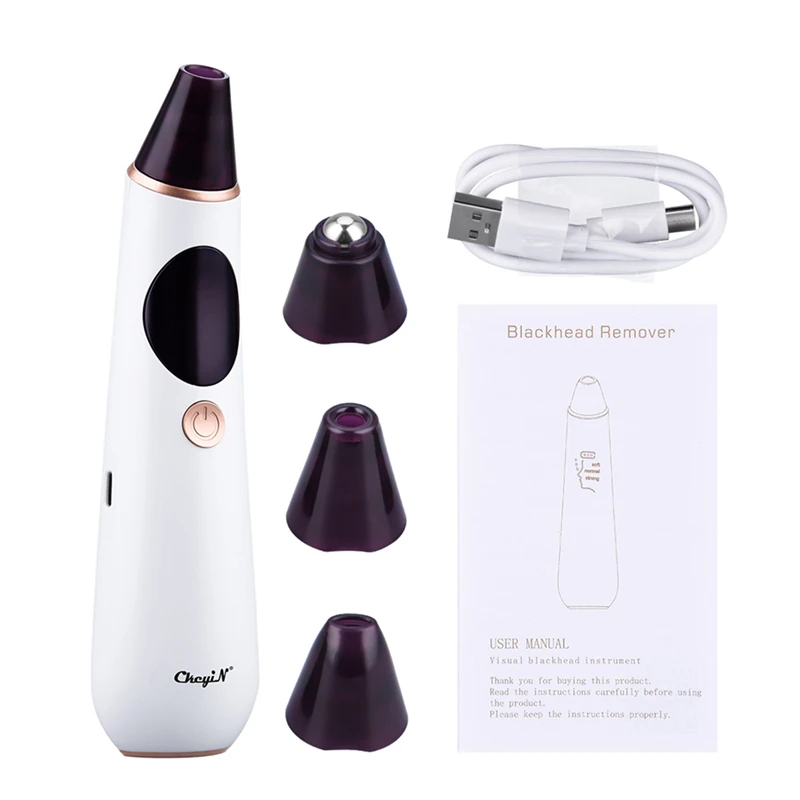 CkeyiN 10X Visible Blackhead Remover Vacuum Pore Cleaner Hot Compress Deep Cleaner Suction Acne Pimple Remover Device
CkeyiN 10X Visible Blackhead Remover Vacuum Pore Cleaner Hot Compress Deep Cleaner Suction Acne Pimple Remover Device