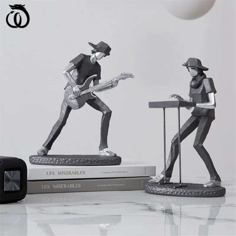 WU CHEN LONG Nordic Abstract Rock Band Arts Sculpture Lucky Guitar Drums Figurine Creative Resin Crafts Home Decoration R6046
WU CHEN LONG Nordic Abstract Rock Band Arts Sculpture Lucky Guitar Drums Figurine Creative Resin Crafts Home Decoration R6046