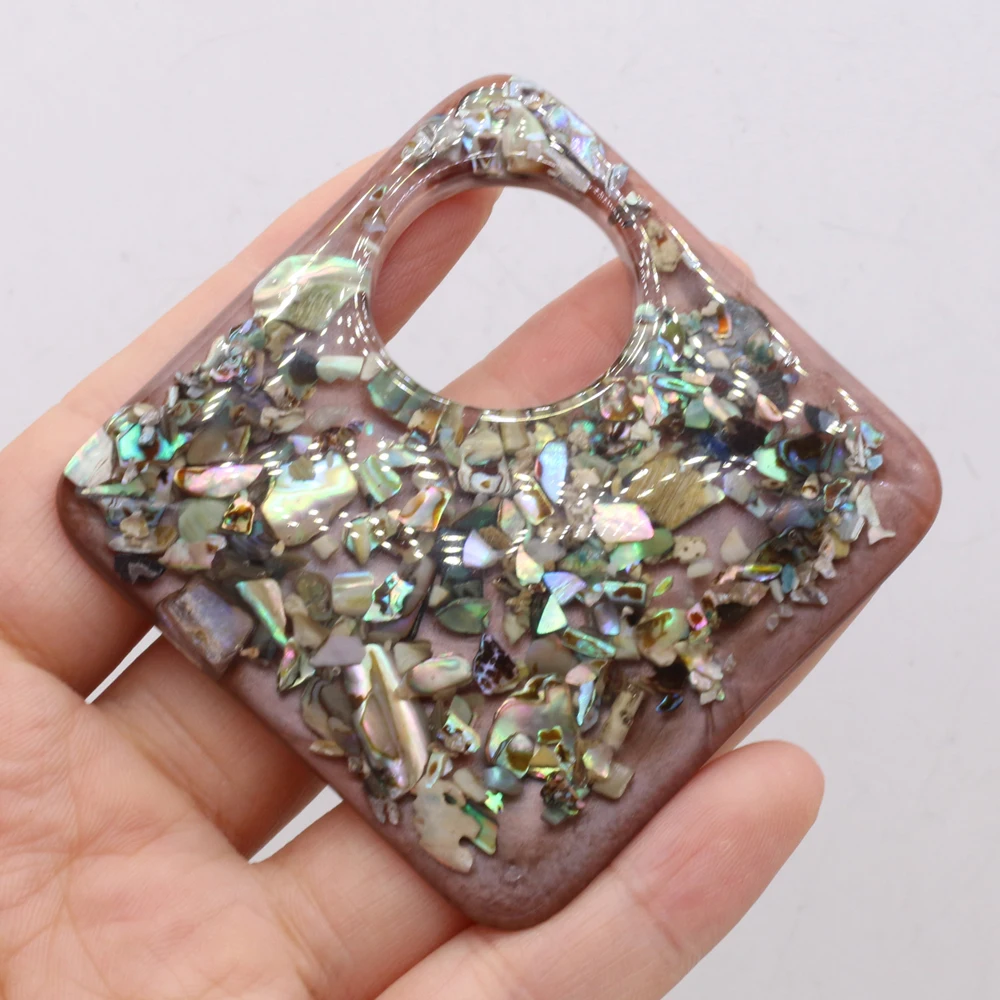 Natural Shell Seashells Gravel Pendant Square Resin 75x75mm for DIY Jewelry Making Necklace Accessories High Quality Gift
Natural Shell Seashells Gravel Pendant Square Resin 75x75mm for DIY Jewelry Making Necklace Accessories High Quality Gift