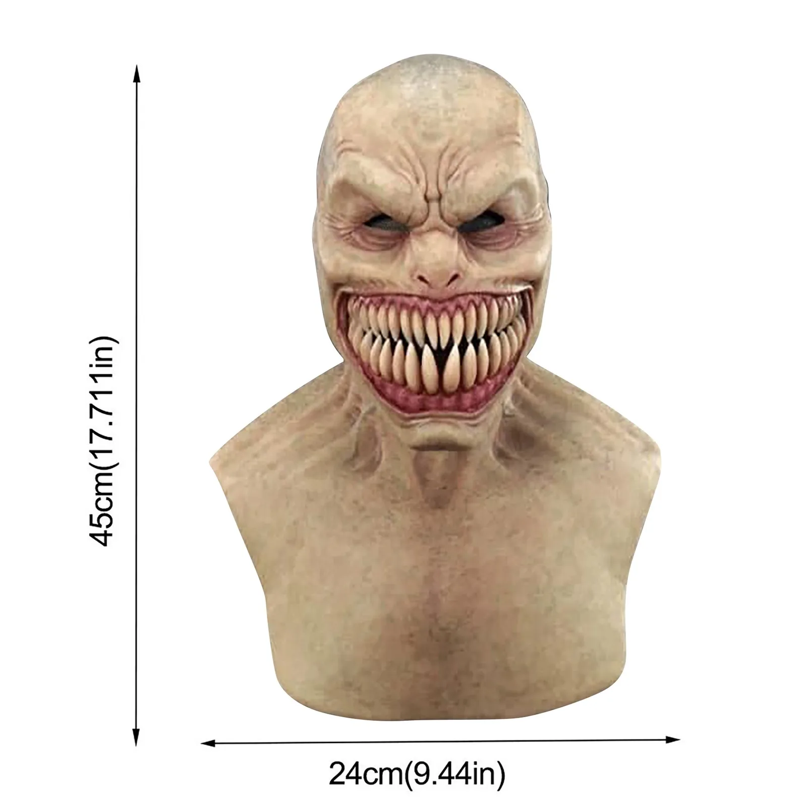 Mask Halloween Creepy Wrinkle Face Mask Latex Cosplay Party Props Adult Face Cover Creepy Party Decoration Horror Head Mask
Mask Halloween Creepy Wrinkle Face Mask Latex Cosplay Party Props Adult Face Cover Creepy Party Decoration Horror Head Mask