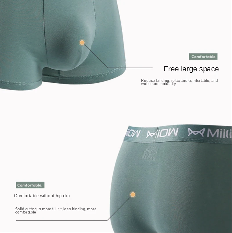 Brand MiiOW Men's Underwear Cotton Underwear Men's Boxer Seamless Breathable Trend Personality Boxer Shorts Men
Brand MiiOW Men's Underwear Cotton Underwear Men's Boxer Seamless Breathable Trend Personality Boxer Shorts Men