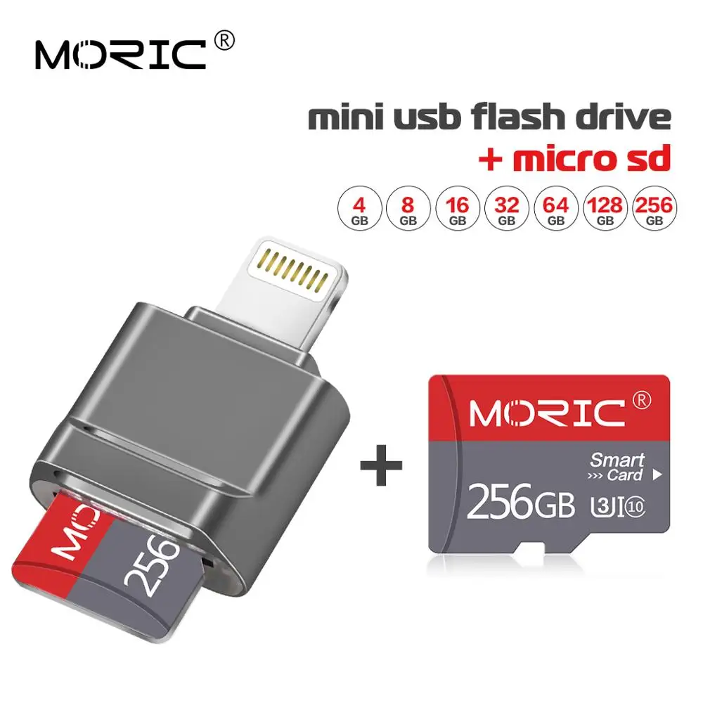Micro tf кардридер карта памяти 8-256 ГБ OTG на Lightning адаптер TF конвертер дешевый продукт