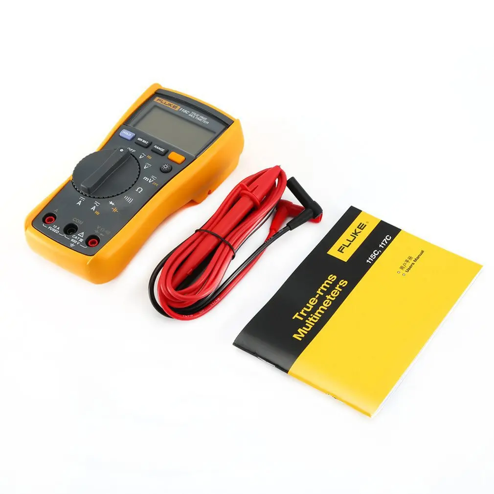 Мультиметр Fluke 115C True RMS, тестер, цифровой мультиметр, профессиональный портативный цифровой тестер, прочный цифровой мультиметр
Мультиметр Fluke 115C True RMS, тестер, цифровой мультиметр, профессиональный портативный цифровой тестер, прочный цифровой мультиметр