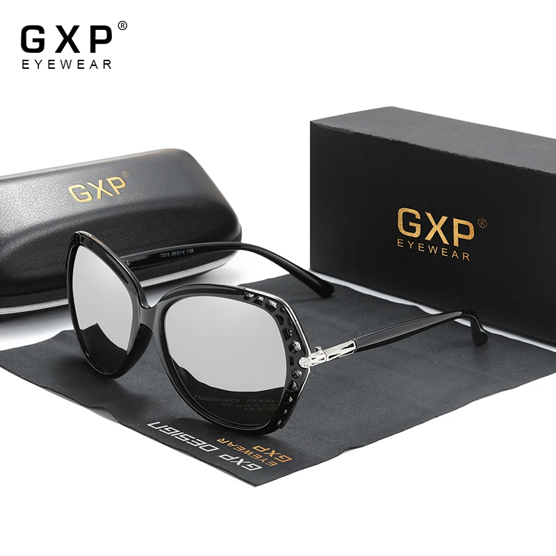 GXP Elegant Young Women's Glasses Polarized Sunglasses Gradient Lens Mirror Eyewear Butterfly Style 7215
GXP Elegant Young Women's Glasses Polarized Sunglasses Gradient Lens Mirror Eyewear Butterfly Style 7215
