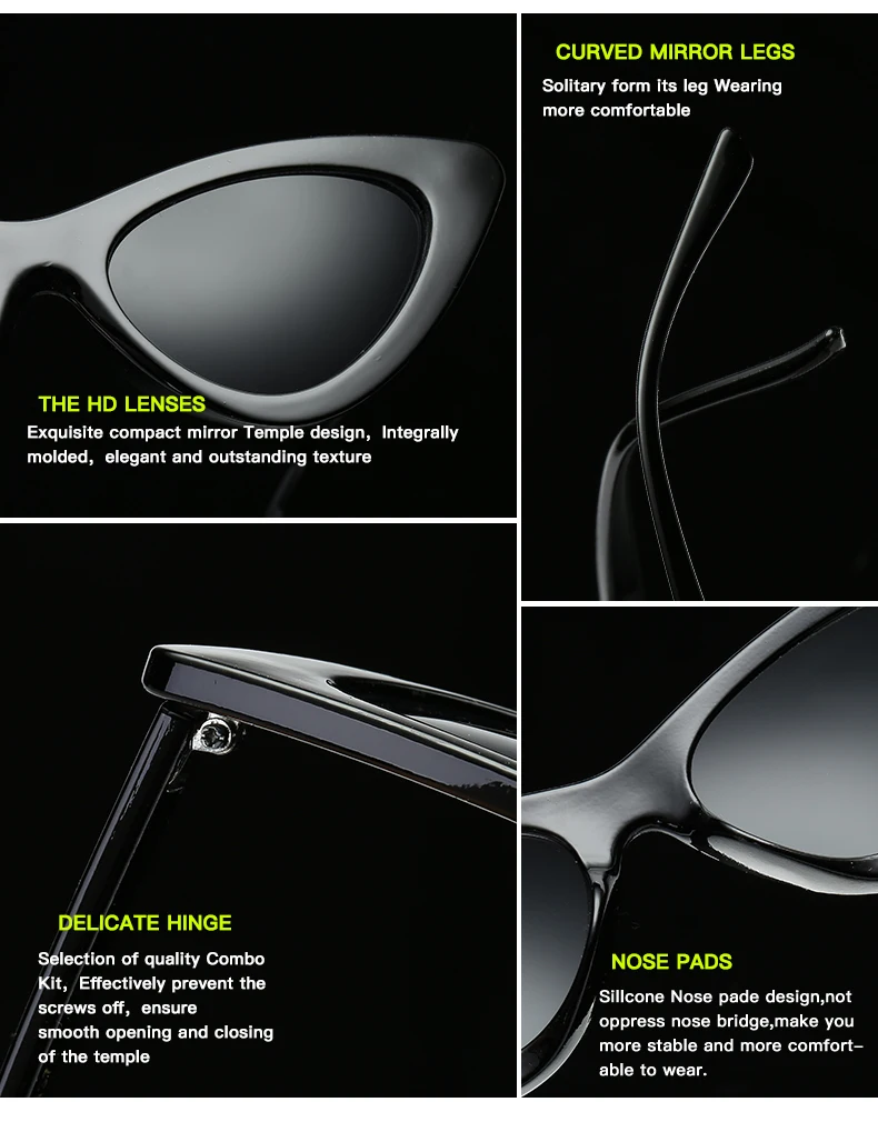 2021 Cat Eye Fashion Sunglasses Plastic Women Vintage Small Sun Glasses Mirror Sunglasses Female UV400
2021 Cat Eye Fashion Sunglasses Plastic Women Vintage Small Sun Glasses Mirror Sunglasses Female UV400