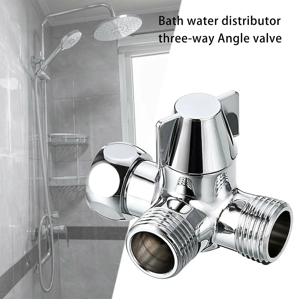 3-Way 1/2" Outlet Sink Faucet Diverter Valve T Adapter Shower Hose Tap Splitter Brass Diverter Valve Bathroom Accessories
3-Way 1/2" Outlet Sink Faucet Diverter Valve T Adapter Shower Hose Tap Splitter Brass Diverter Valve Bathroom Accessories
