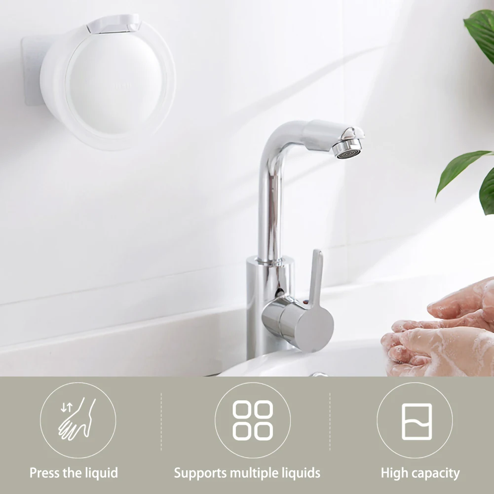 350ml Small Liquid Soap Dispenser Wall Mounted Free Punching Plastic Sanitizer Shampoo Dispenser For Bathroom Kitchen Hotel
350ml Small Liquid Soap Dispenser Wall Mounted Free Punching Plastic Sanitizer Shampoo Dispenser For Bathroom Kitchen Hotel