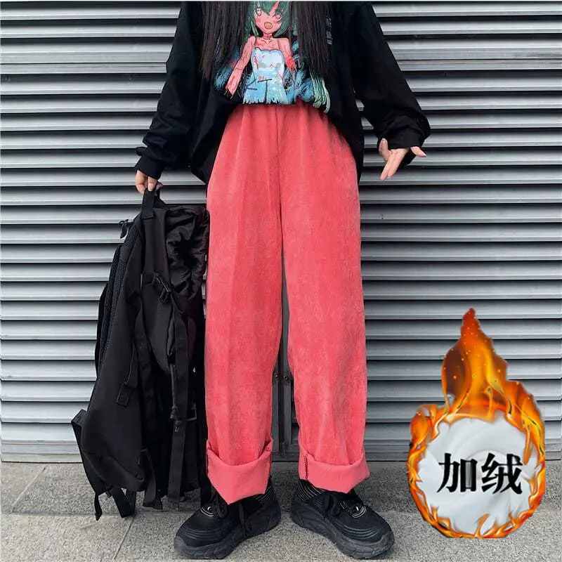 New Corduroy Pants Women Harajuku Plus Size Velvet Pants Winter Wide Warm Pants for Women Streetwear Oversize Trousers
New Corduroy Pants Women Harajuku Plus Size Velvet Pants Winter Wide Warm Pants for Women Streetwear Oversize Trousers