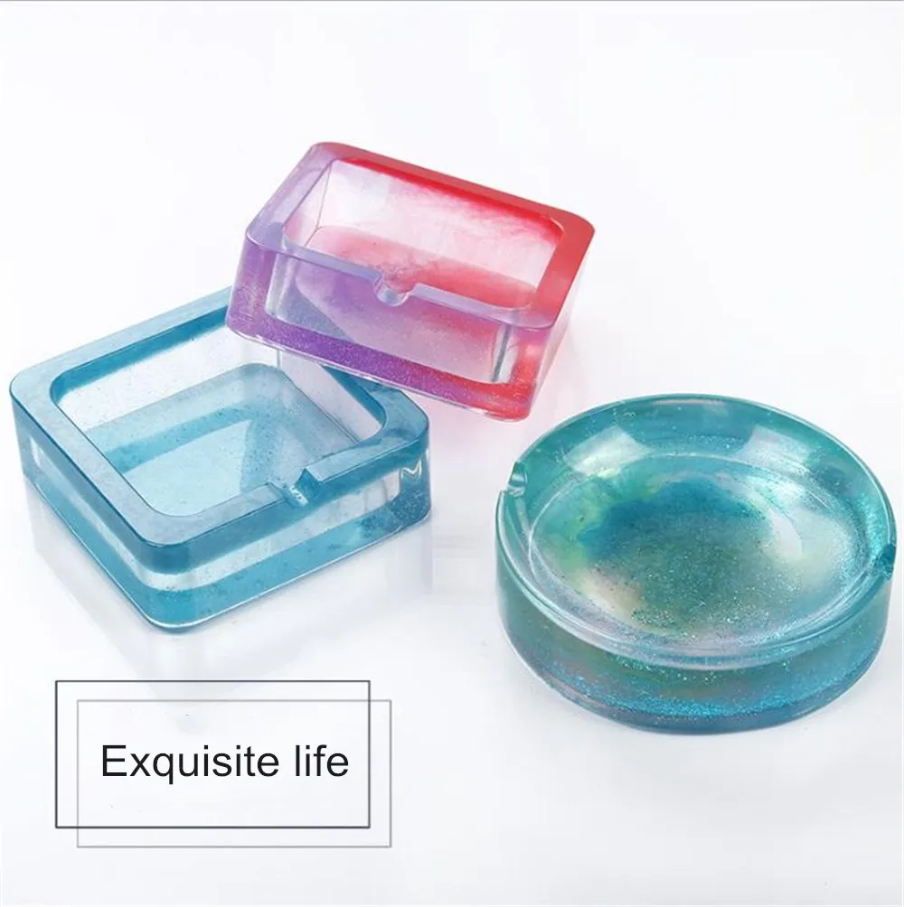 Crystal Drop Glue DIY Ashtray Silica Gel Mold Aromatic Gypsum Concrete Mold 
Crystal Drop Glue DIY Ashtray Silica Gel Mold Aromatic Gypsum Concrete Mold