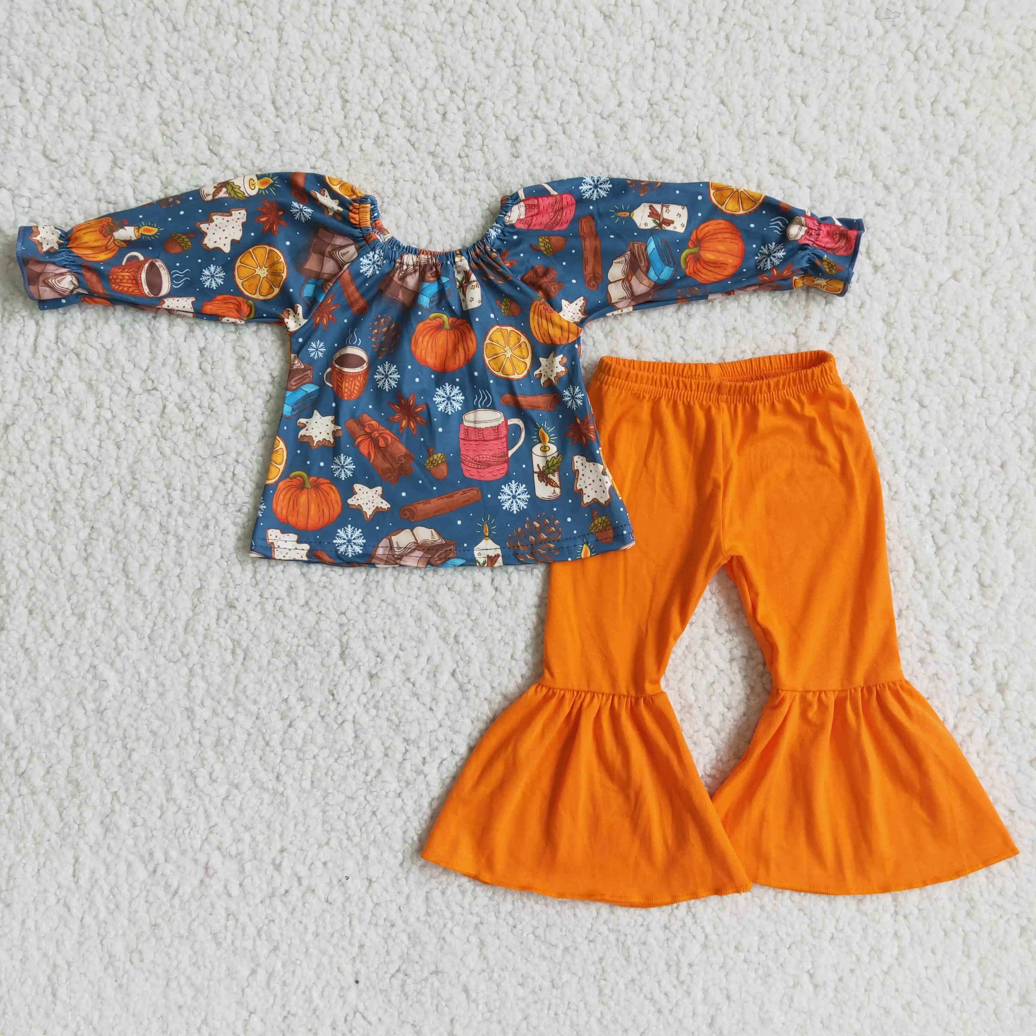 2021 pumpkin shirt match orange pants fall baby girls clothing sets wholesale kids clothes
2021 pumpkin shirt match orange pants fall baby girls clothing sets wholesale kids clothes