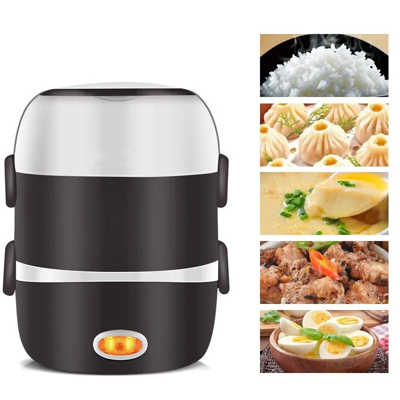 220V Mini Electric Rice Cooker 2/3 Layers Available Steamer Stainless Steel Inner Portable Meal Thermal Heating Lunch Box
220V Mini Electric Rice Cooker 2/3 Layers Available Steamer Stainless Steel Inner Portable Meal Thermal Heating Lunch Box