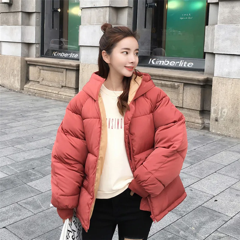 Oversized Loose Bread Style Winter Warm Parka Coat Students Thick Solid Short Style Cotton Padded Jacke Outerwear
Oversized Loose Bread Style Winter Warm Parka Coat Students Thick Solid Short Style Cotton Padded Jacke Outerwear
