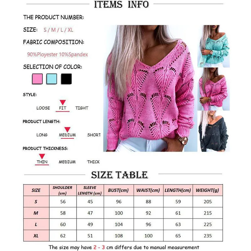 RNSHANGER Autumn 2020 Women Sweater Sexy V Neck Loose Solid Color Kintted Sweater Vintage Long Sleeve Hollow Out Sweaters Tops
RNSHANGER Autumn 2020 Women Sweater Sexy V Neck Loose Solid Color Kintted Sweater Vintage Long Sleeve Hollow Out Sweaters Tops