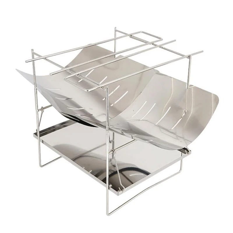 Camping Stove Portable Folding Stainless Steel Charcoal Barbecue Grill Camp Firepit Outdoor Camping Wood Burning Stove
Camping Stove Portable Folding Stainless Steel Charcoal Barbecue Grill Camp Firepit Outdoor Camping Wood Burning Stove