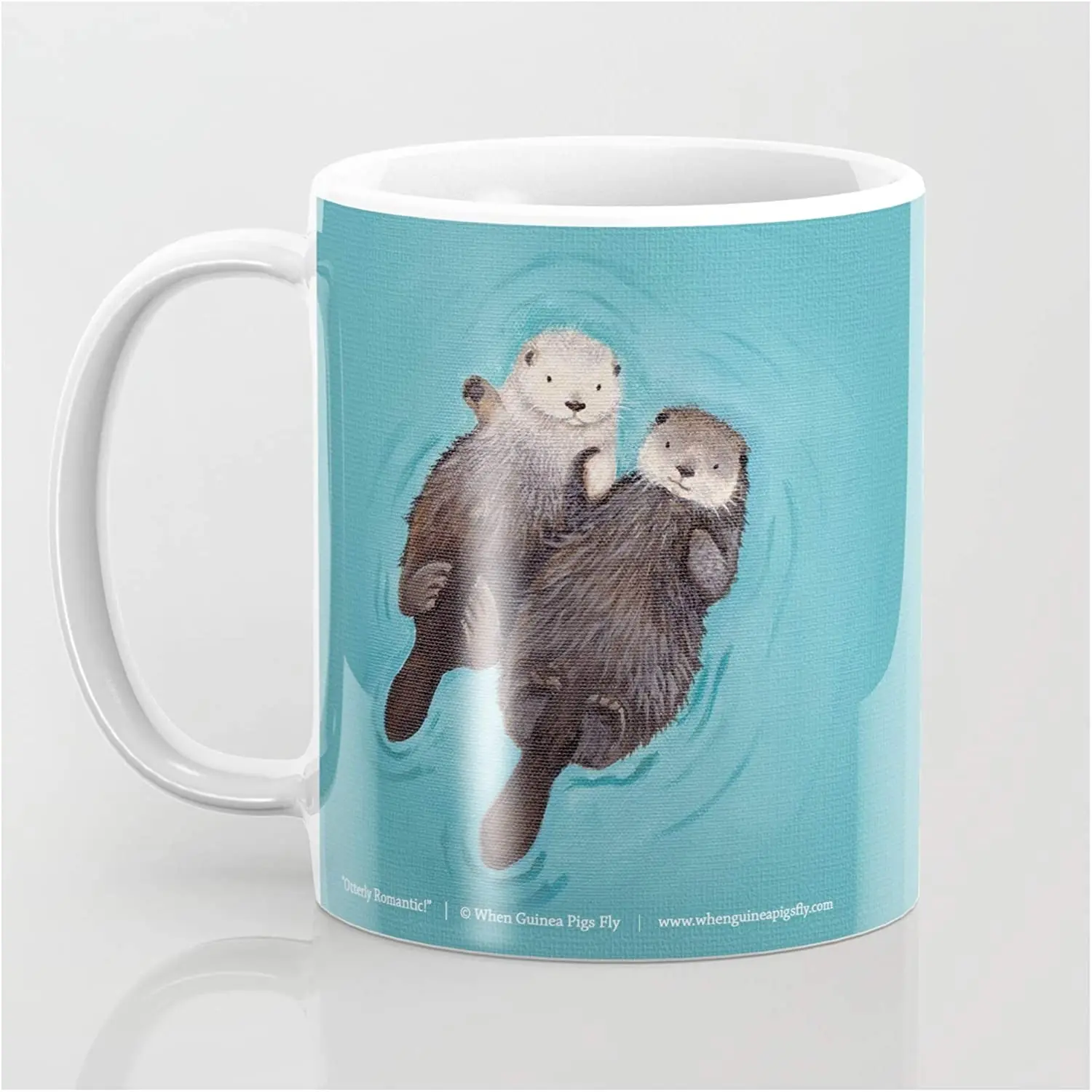 Otterly Romantic - Otters Holding Hands on Coffee Mug - 11 oz
Otterly Romantic - Otters Holding Hands on Coffee Mug - 11 oz