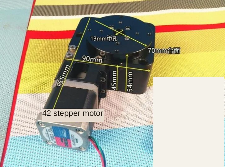Electric rotary indexing plate 42 stepper motor turntable R axis 360rotating table 70MM
Electric rotary indexing plate 42 stepper motor turntable R axis 360rotating table 70MM