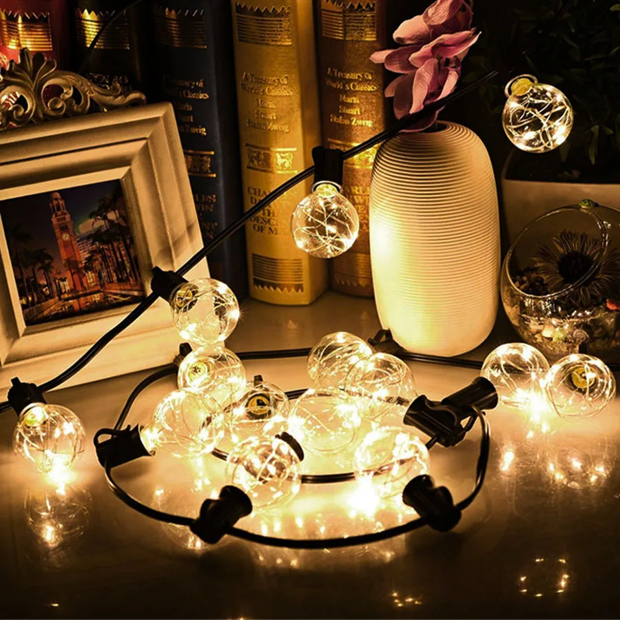 G40 Globe Bulb Copper Wire String Light 8m 25 UL Listed for In/Outdoor Commercial Decor Hanging Umbrella Garden Patio Yard Lamps
G40 Globe Bulb Copper Wire String Light 8m 25 UL Listed for In/Outdoor Commercial Decor Hanging Umbrella Garden Patio Yard Lamps