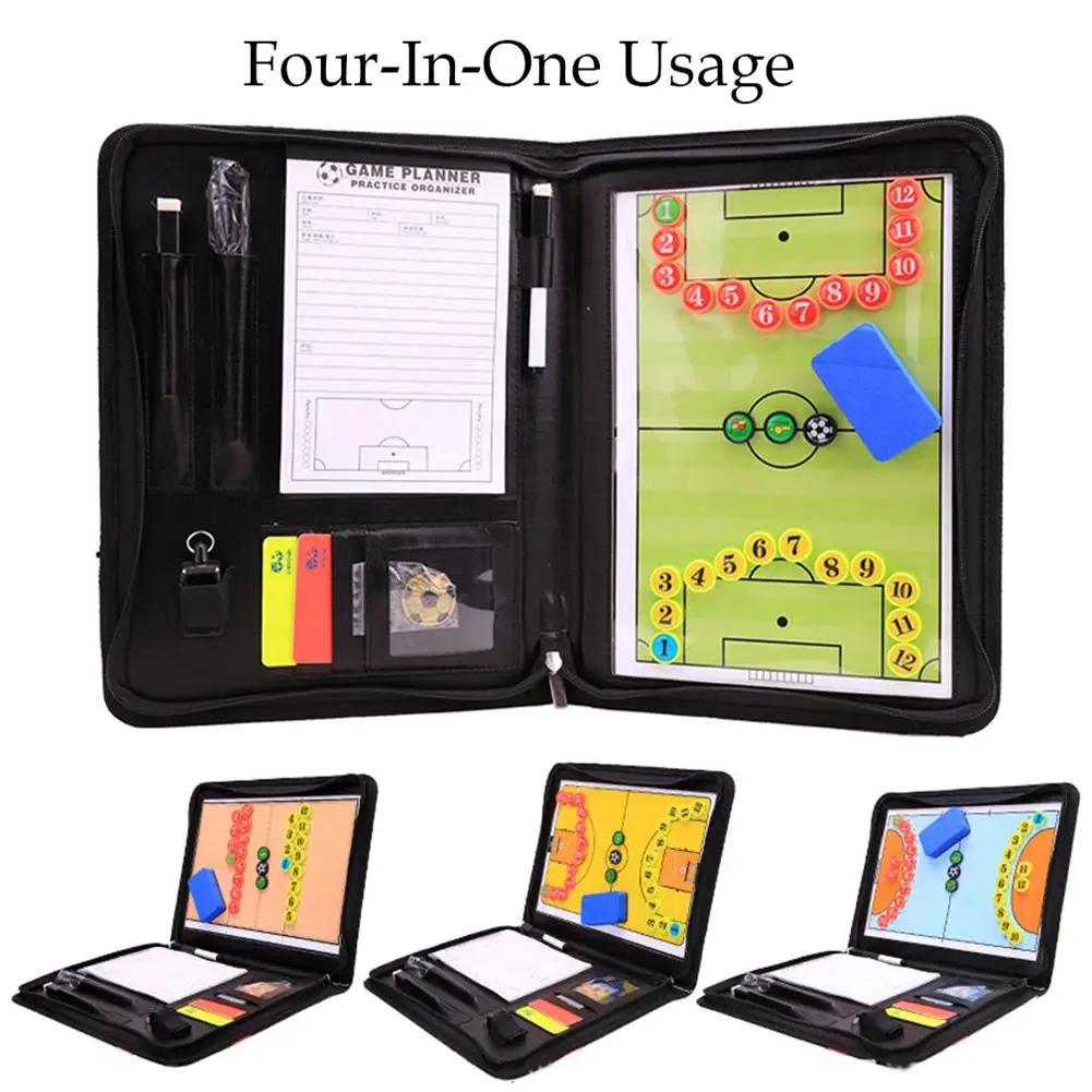 Football Coach Board Magnetic Multifunction Coaching Strategy Board Kit Foldable Soccer Basketball Volleyball Teaching PlateBook
Football Coach Board Magnetic Multifunction Coaching Strategy Board Kit Foldable Soccer Basketball Volleyball Teaching PlateBook