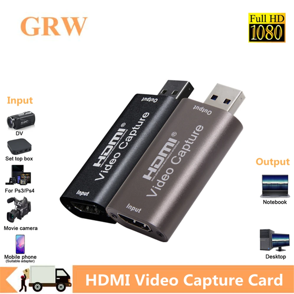 Grwibeou 4K Video Capture Card USB 3.0 2.0 HDMI Video Grabber Record Box for PS4 Game DVD Camcorder Camera Recording Live Stream
Grwibeou 4K Video Capture Card USB 3.0 2.0 HDMI Video Grabber Record Box for PS4 Game DVD Camcorder Camera Recording Live Stream
