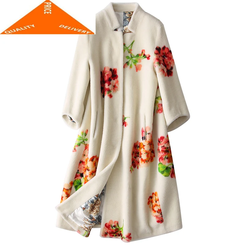 Coat Real Fur Female Autumn Winter Elegant Long Sheep Shearing Jacket Women Clothes 2020 Korean Vintage Wool Tops 99080
Coat Real Fur Female Autumn Winter Elegant Long Sheep Shearing Jacket Women Clothes 2020 Korean Vintage Wool Tops 99080