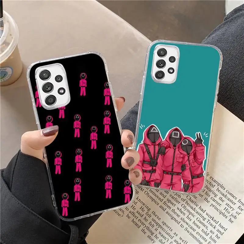 Squid Game 456 Phone Case Transparent For Samsung s21 ultra s20 fe s10 Plus a52 a51 a12 a71 Note 20
Squid Game 456 Phone Case Transparent For Samsung s21 ultra s20 fe s10 Plus a52 a51 a12 a71 Note 20