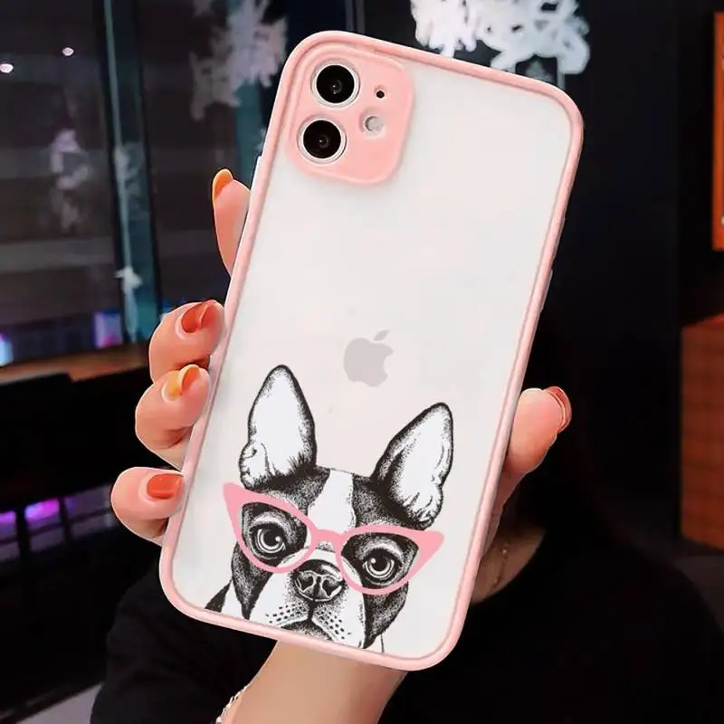 Cute dog Phone Case Matte Transparent for iPhone 7 8 11 12 s mini pro X XS XR MAX Plus cover funda
Cute dog Phone Case Matte Transparent for iPhone 7 8 11 12 s mini pro X XS XR MAX Plus cover funda