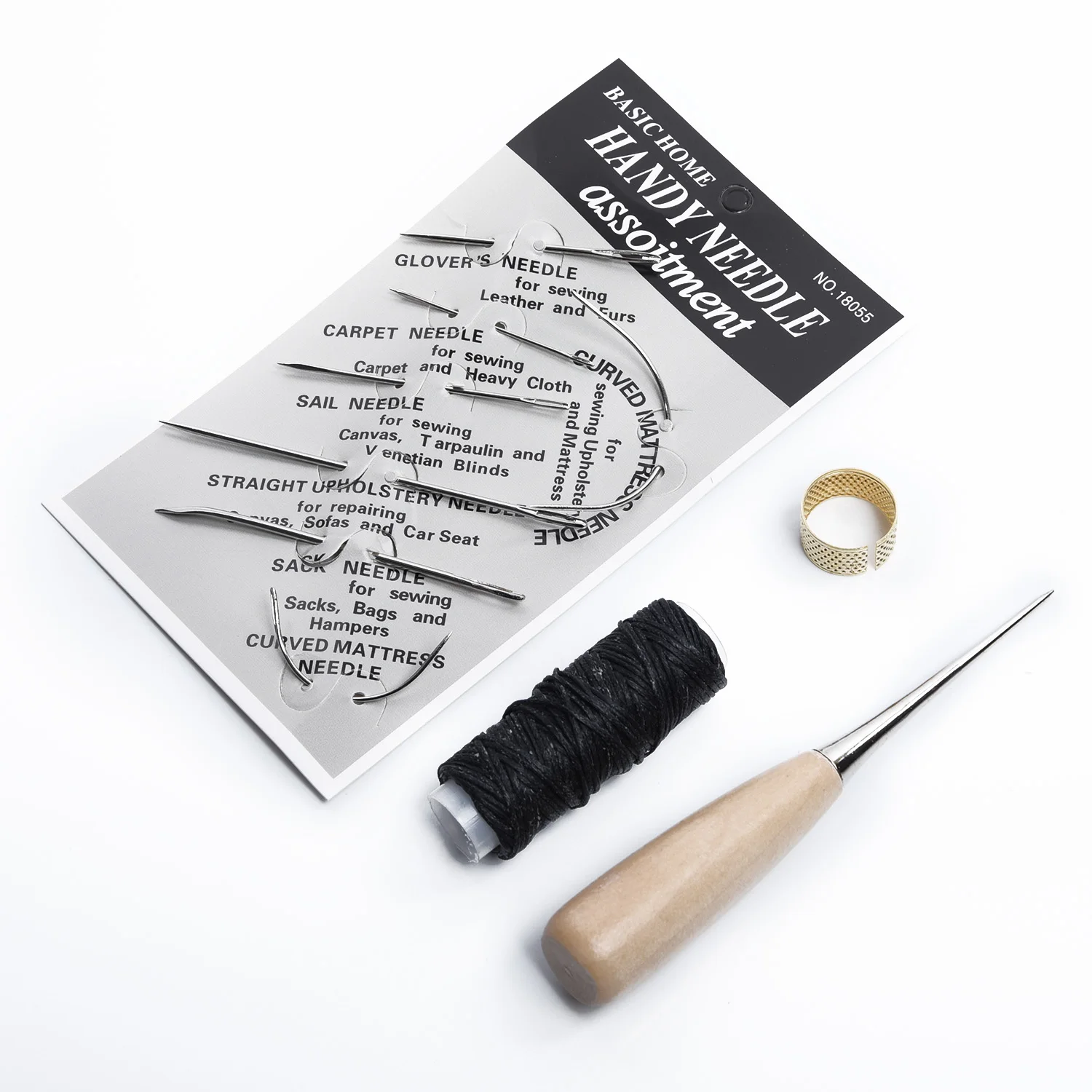 1 Set Leather Sewing Needles Stitching Awl Needle Set Thread Thimbles Shoe Repair Hand Sewing Tool Leathercraft Accessories
1 Set Leather Sewing Needles Stitching Awl Needle Set Thread Thimbles Shoe Repair Hand Sewing Tool Leathercraft Accessories