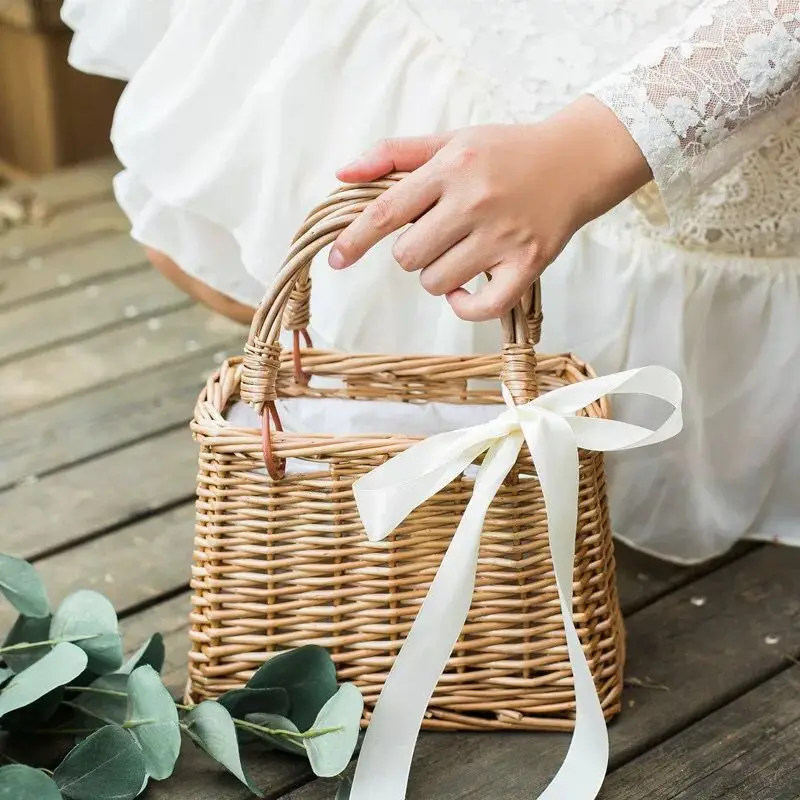 Rattan Flower Basket, Handbag, Woven Vegetable Basket, Cloth Lining, Wicker, New Style, Summer Bamboo Woven
Rattan Flower Basket, Handbag, Woven Vegetable Basket, Cloth Lining, Wicker, New Style, Summer Bamboo Woven