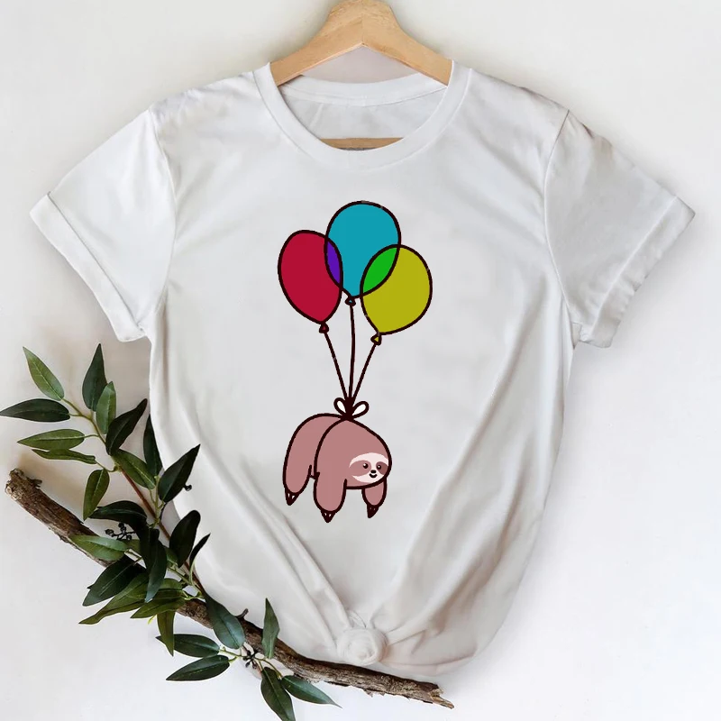 2021 Cartoon lovely Sloth Funny Short Sleeve Printing Spring Summer Top Lady Print Graphic T-shirts Women Female kawaii Tee
2021 Cartoon lovely Sloth Funny Short Sleeve Printing Spring Summer Top Lady Print Graphic T-shirts Women Female kawaii Tee